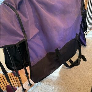 Purple and Black Horse turnout Blanket by Tough1 size 72